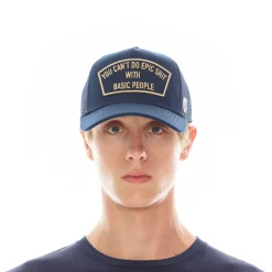 CANT DO EPIC SH*T MESH BACK TRUCKER CURVED VISOR NAVY HAT
