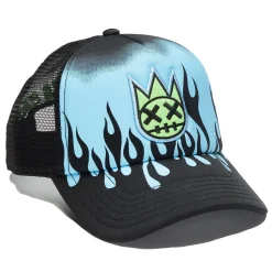 CLEAN SHIMUCHAN LOGO FOAM MESH TRUCKER HAT IN BLACK