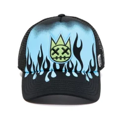 CLEAN SHIMUCHAN LOGO FOAM MESH TRUCKER HAT IN BLACK