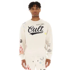 CREW NECK FLEECE IN GRAFFITI