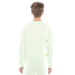 CREW NECK FLEECE IN PATINA GREEN