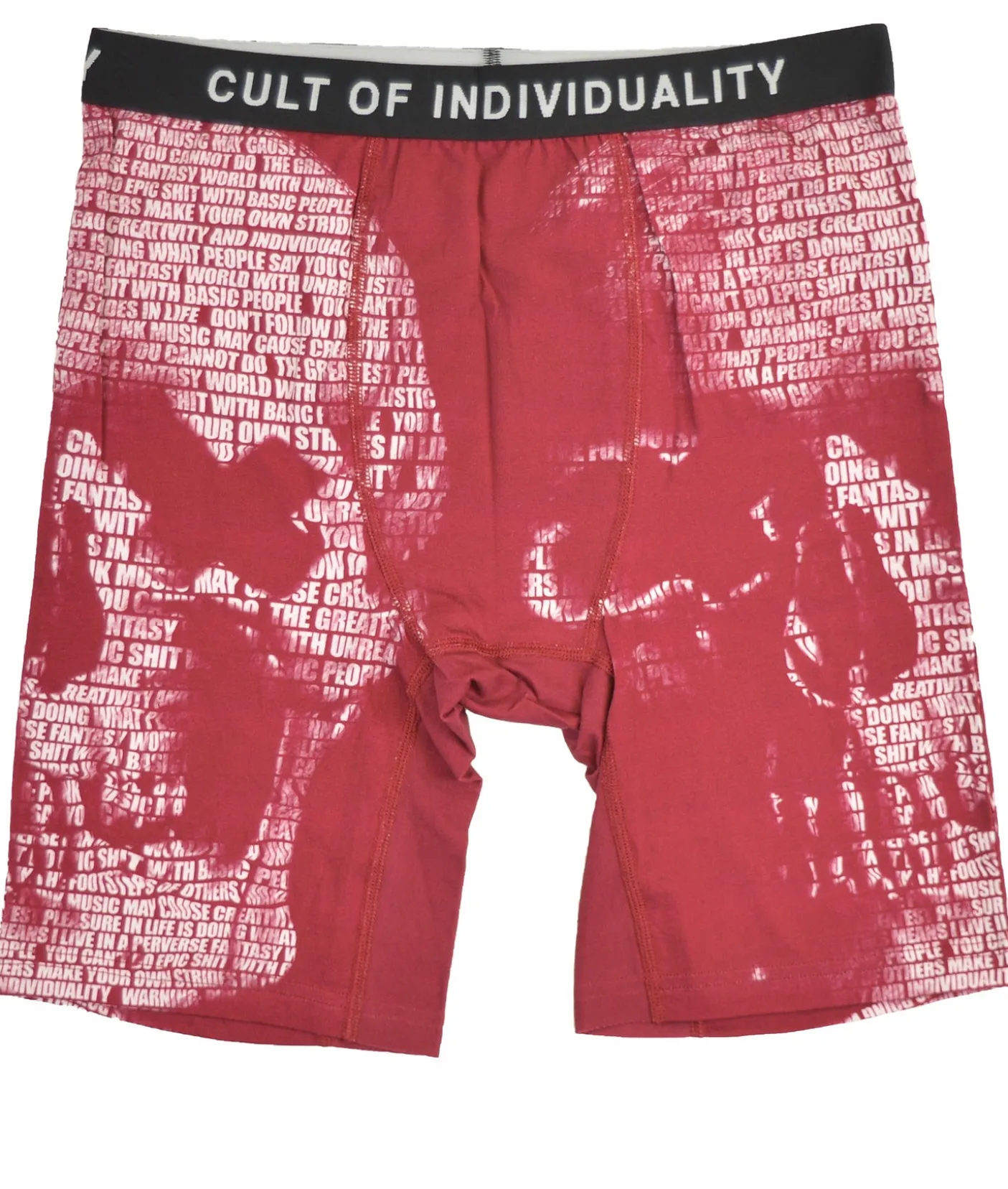 CULT BRIEFS "SKULL" IN CORAL / BEET RED