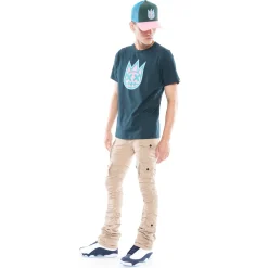 3D CLEAN SHIMUCHAN LOGO SHORT SLEEVE CREW NECK TEE IN TRUE NAVY