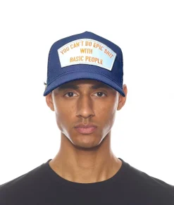 EPIC MESH BACK TRUCKER CURVED VISOR IN NAVY