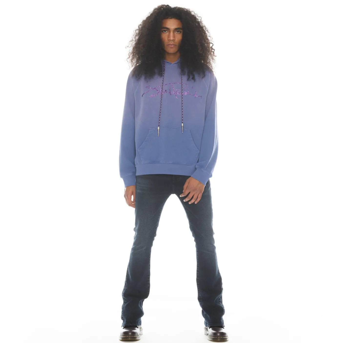 HENDRIX PULLOVER SWEATSHIRT IN PURPLE