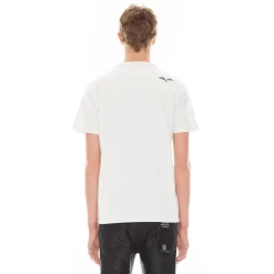 LUCKY BASTARD SHORT SLEEVE CREW NECK TEE IN WHITE