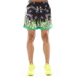 MESH ATHLETIC SHORT IN PAISLEY FLAME