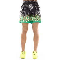 MESH ATHLETIC SHORT IN PAISLEY FLAME