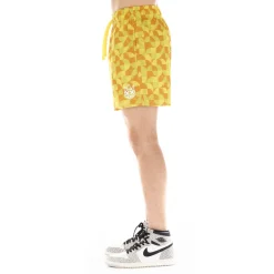 MESH ATHLETIC SHORTS IN GEOMETRIC