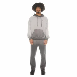 OPEN HEM SWEATPANTS IN VINTAGE CHARCOAL