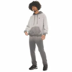 OPEN HEM SWEATPANTS IN VINTAGE CHARCOAL