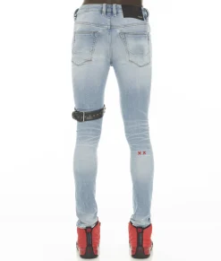 PUNK SUPER SKINNY 220 STUD MOTLEY CRUE IN CRUE