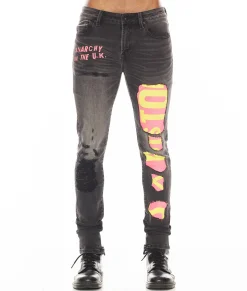 PUNK SUPER SKINNY "SEX PISTOLS" IN BOLLOCKS