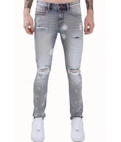 PUNK SUPER SKINNY STRETCH IN BLEACH