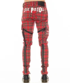 ROCKER CARGO "SEX PISTOLS" IN PLAID