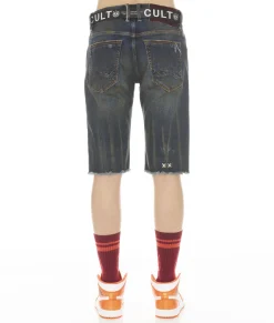 ROCKER MENS SHORT STRETCH W/ BELT IN TIDAL