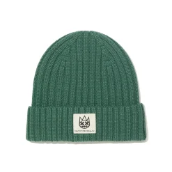 SHIMUCHAN LOGO KNIT HAT IN VINTAGE GREEN