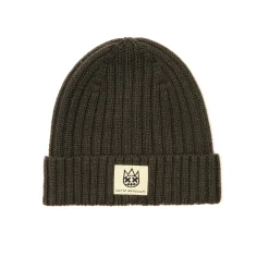 SHIMUCHAN LOGO KNIT HAT IN VINTAGE CHARCOAL