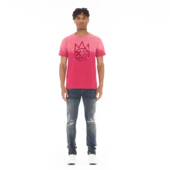 SHIMUCHAN LOGO SHORT SLEEVE CREW NECK TEE IN VINTAGE RED