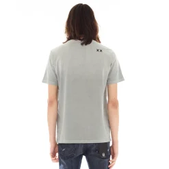 SHIMUCHAN LOGO SHORT SLEEVE CREW NECK TEE IN VINTAGE GREY