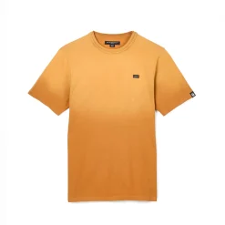SHIMUCHAN LOGO SHORT SLEEVE CREW NECK T SHIRT IN VINTAGE RUST