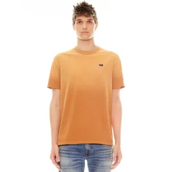 SHIMUCHAN LOGO SHORT SLEEVE CREW NECK T SHIRT IN VINTAGE RUST