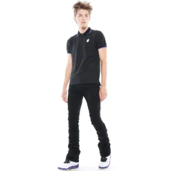 S/S POLO IN BLACK