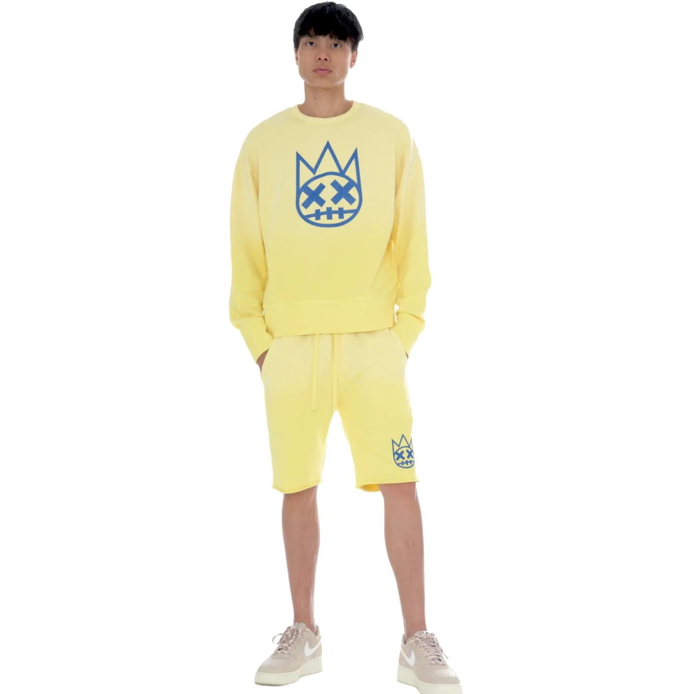 SWEATSHORTS IN VINTAGE YELLOW