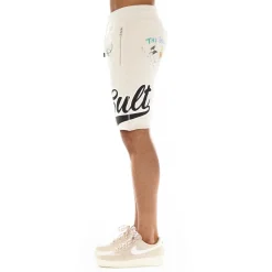 SWEATSHORTS IN WINTER WHITE GRAFFITI